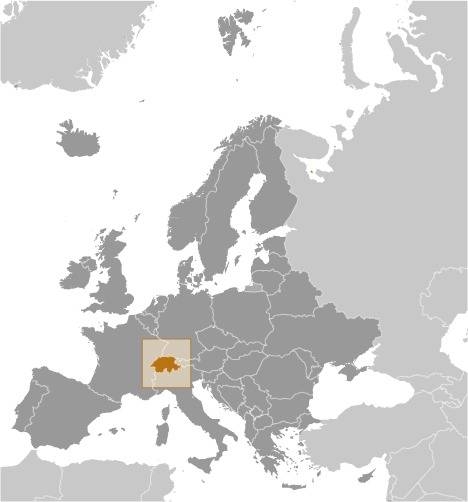 Switzerland Locator Map