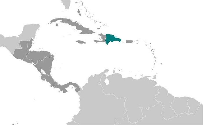 Dominican Republic Locator Map
