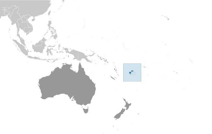 Fiji Locator Map