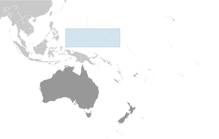 Federated States of Micronesia Locator Map