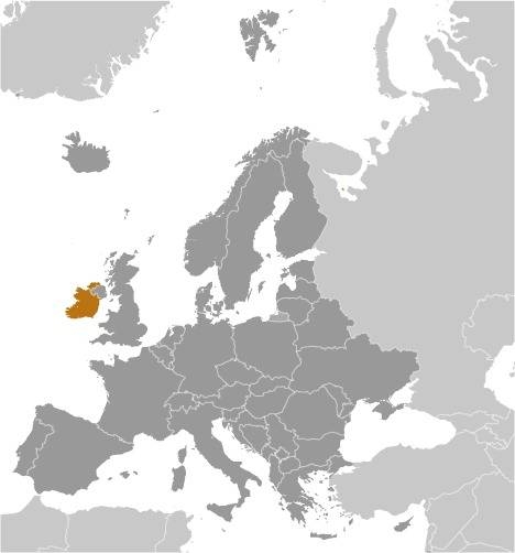 Ireland Locator Map