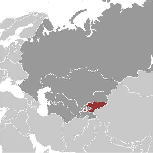 Kyrgyz Republic Locator Map
