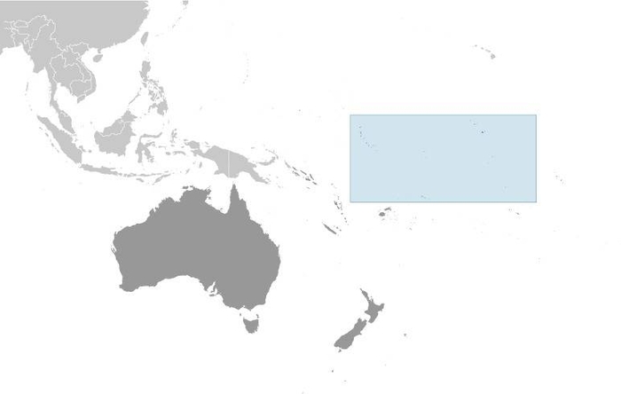 Kiribati Locator Map