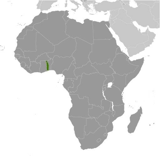 Togo Locator Map