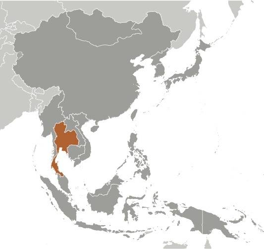 Thailand Locator Map