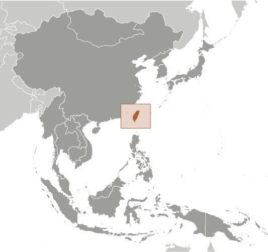 Taiwan Locator Map